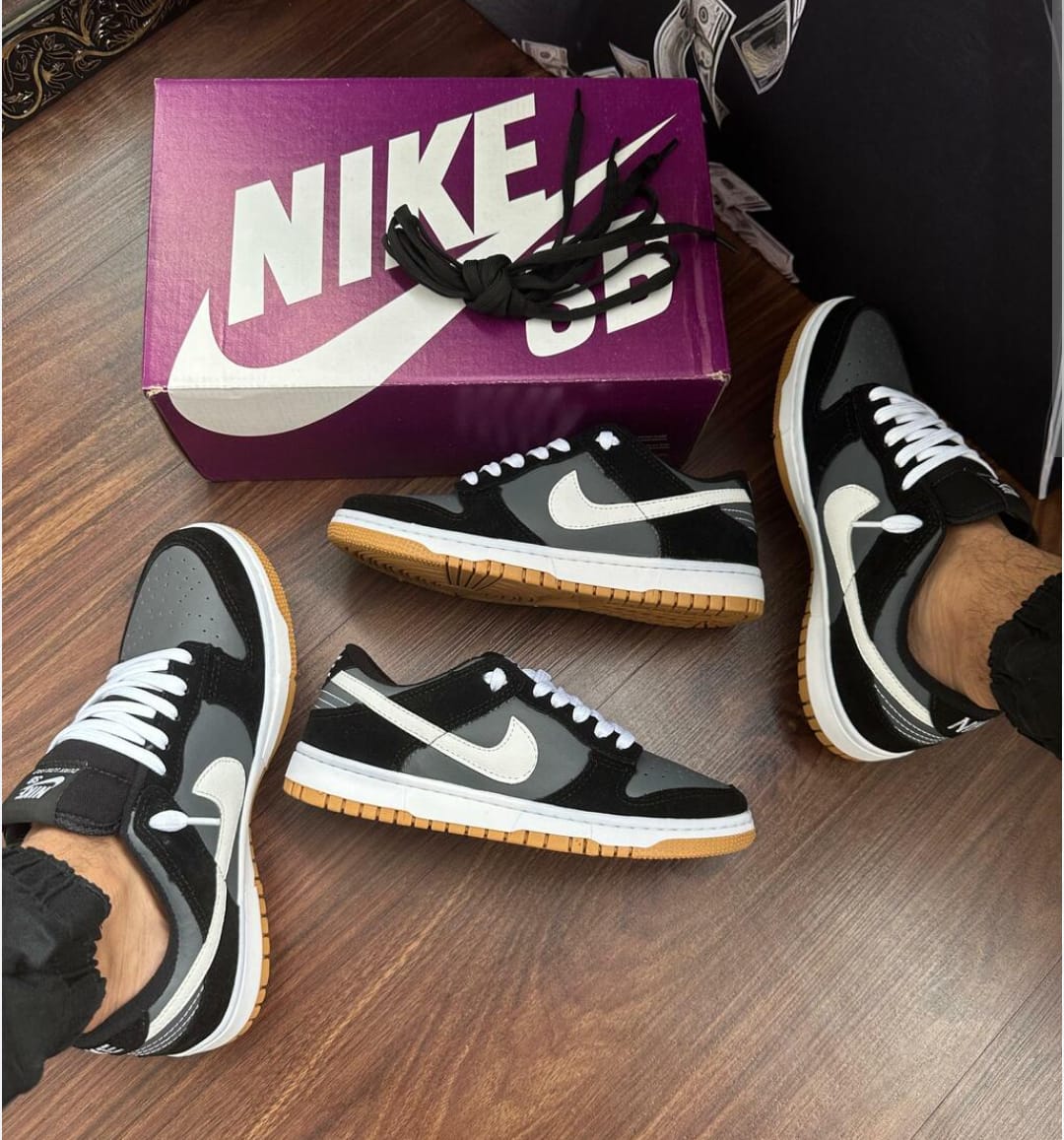 Tênis Nike Dunk  "Gray and Black"